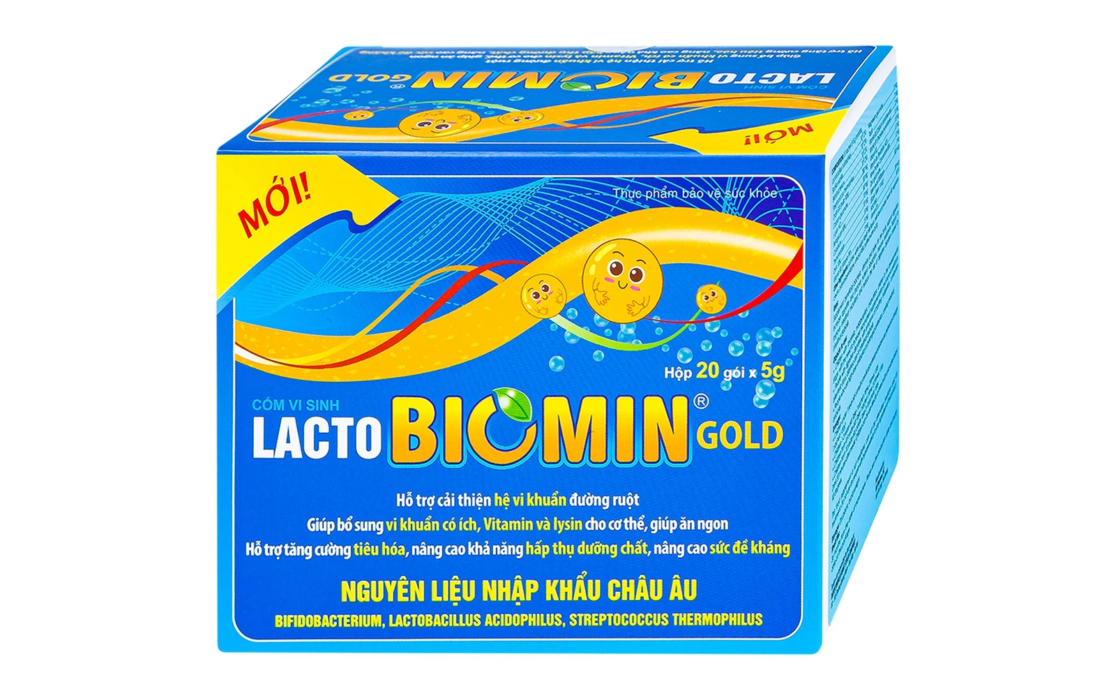 Cốm vi sinh Lacto Biomin Gold HdPharma tăng lợi khuẩn cho hệ tiêu hóa (5g x 20 gói)
