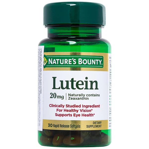 Viên uống Lutein Nature's Bounty từ Mỹ giúp bổ mắt (30 viên)